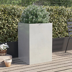 Avis Maison Chic Jardinière,Bac à fleurs - pot de fleur argenté 52x48x75 cm acier inoxydable -GKD24754