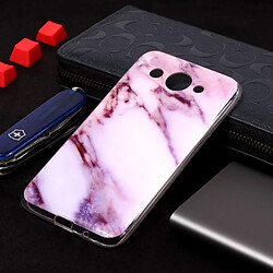 Wewoo Coque en TPU Motif Marbre Pour Huawei Y3 2018 Violet