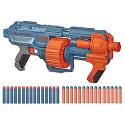 Hasbro Fusil Blaster Elite 2.0 Shockwave RD-15 avec Barillet Rotatif et 30 Fléchettes Bleu