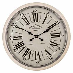 Avis Horloge Murale Alexandra House Living Blanc Fer Bois MDF 62 x 6 x 62 cm