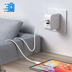 Avis Avizar Câble USB-C vers USB-C Charge et Synchro Rapide Silicone Résistant 1m Blanc