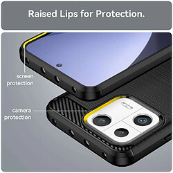 Avis Htdmobiles Coque pour Xiaomi 13 5G - housse etui silicone gel carbone + verre trempe - NOIR