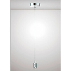 Luminaire Center Suspension design Dreifa Chrome poli 1 ampoule 6,7cm