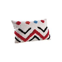 Aubry Gaspard Coussin rectangulaire en coton tufté.