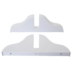 Avis Mendler Pied pour paravent, support, porte-paravent / cloison de séparation, blanc ~ lot de 3