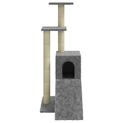 Arbre à chat avec griffoirs,niche pour chat en sisal Gris clair 92 cm -MN49418 pas cher