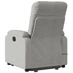 Acheter vidaXL Fauteuil inclinable de massage électrique gris clair