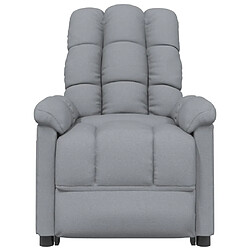 Avis vidaXL Fauteuil électrique de massage Gris clair Tissu