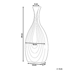 Avis Beliani Vase décoratif THAPSUS Céramique 39 cm Doré