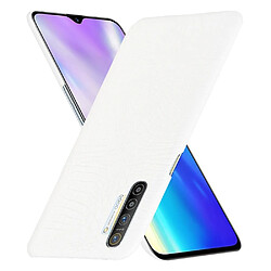 Wewoo Coque Rigide Pour caisse de PC + PU Crocodile antichoc à texture OPPO Realme XT / X2 / K5 Blanc