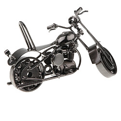 Modèle de moto à l'ancienne Metalcraft Home Decor Black