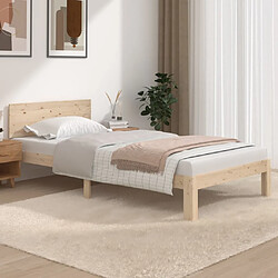 vidaXL Cadre de lit sans matelas bois massif de pin 100x200 cm