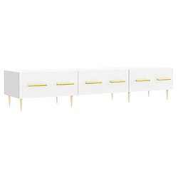 Maison Chic Meuble TV scandinave - Banc TV pour salon blanc 150x36x30 cm bois d'ingénierie -MN96866