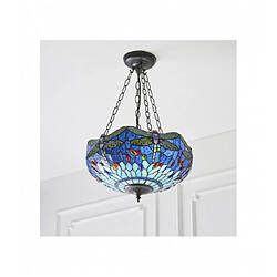 Avis Interiors 1900 Suspension inversée 41 cm Dragonfly Blue, verre et métal