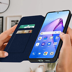 Avis Avizar Housse pour Oppo Reno 8 Pro 5G Clapet Porte-carte Support Vidéo bleu nuit