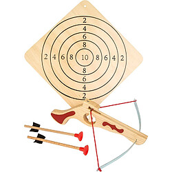 Small Foot Tir à l’arbalète en bois avec cible et deux flèches