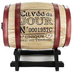 Totally Addict Distributeur de vin tonneau 5 litres Bistrot rouge.