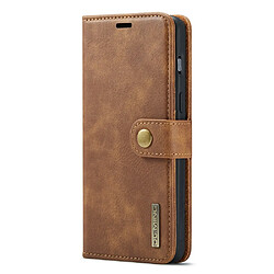 Etui en PU DG.MING avec support, marron pour votre OnePlus Nord 2 5G