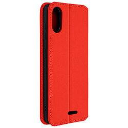 Avizar Housse Wiko Y51 Étui Folio Portefeuille Fonction Support rouge