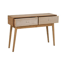 Avis BigBuy Home Buffet GEREL Naturel Bois d'épicéa Bois MDF Fibre naturelle 115 x 37 x 80 cm