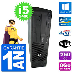 PC Fujitsu Esprimo E500 DT Intel i5-2400 RAM 8Go Disque 250Go Windows 10 Wifi - Occasion