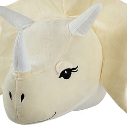 Beliani Décoration murale en peluche beige tête de dinosaure 37 x 29 cm REXX pas cher