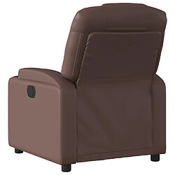 Acheter Maison Chic Fauteuil Relax pour salon, Fauteuil inclinable électrique Marron Similicuir -GKD41770