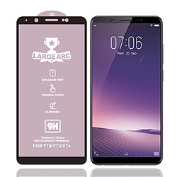 Wewoo Protection Pour Vivo V7 Plus 9H HD Grand Arc Haute Alumine Plein Écran Verre Trempé Film