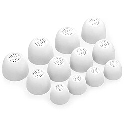 OKULI 12 x Écouteurs en Silicone Embouts d'oreilles pour Samsung Galaxy Buds FE Casque Écouteurs en Blanc