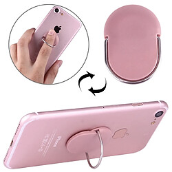 Wewoo Support Holder or rose pour iPhone, Galaxy, Sony, Lenovo, HTC, , et autres smartphones ou tablettes Universel 360 degrés porte-anneau en plastique rotatif,