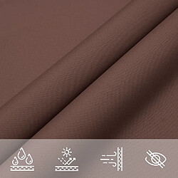 Acheter vidaXL Voile de parasol tissu oxford triangulaire 3,6x3,6x3,6 m marron