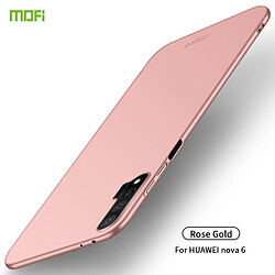 Wewoo Coque Pour Huawei Nova 6 Frosted PC Ultra-mince Hard Case Rose Gold