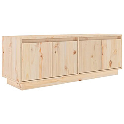 Maison Chic Meuble TV scandinave - Banc TV pour salon 110x34x40 cm Bois de pin massif -MN79340