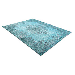 Vidal Tapis de laine 259x180 Bleu Ultra Vintage