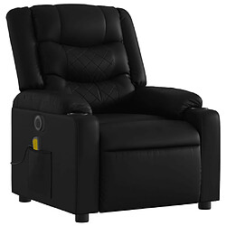 Avis vidaXL Fauteuil de massage inclinable électrique noir similicuir