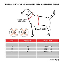 Puppia Gilet pour Chien Néon Soft Vert L