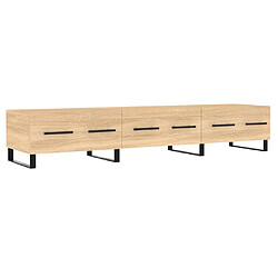 Maison Chic Meuble TV scandinave - Banc TV pour salon chêne sonoma 150x36x30 cm bois d'ingénierie -MN63616