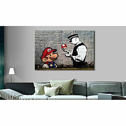 Paris Prix Tableau Imprimé Mario & Cop - Banksy 40 x 60 cm