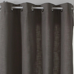 Atmosphera, Createur D'Interieur Rideau Clem - 140 x 260 cm - Gris foncé