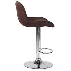 Avis Non Tabouret de bar Lentini tissu chromé