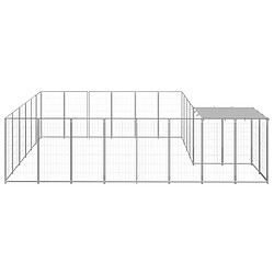 Acheter Helloshop26 Chenil extérieur cage enclos parc animaux chien argenté 12,1 m² acier 02_0000237