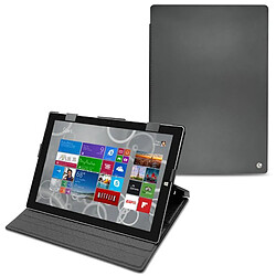 Housse cuir Microsoft Surface Pro 3 - Rabat horizontal - Noir ( Nappa / Black ) - NOREVE