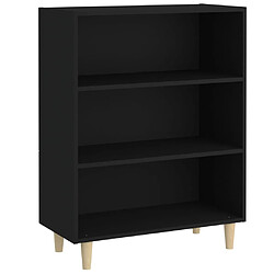 vidaXL Buffet Noir 69,5x32,5x90 cm Bois d'ingénierie