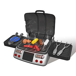 Wewoo 6033 Simulation Electric Grill Enfants Jeu de Jouets à cordes pour barbecue Noir