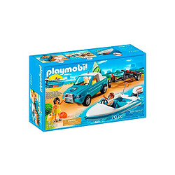 Acheter Playmobil® Playmobil Mini-Pickup de Surfeur et Speedboat Playmobil avecFigurines et Accessoires Multicolore