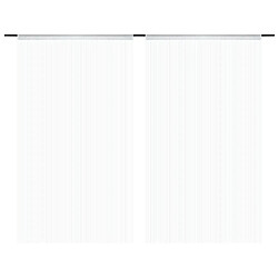 vidaXL Rideau en fils 2 pcs 140 x 250 cm Blanc