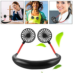 Mini Ventilateur de Refroidissement Double Tour de cou Rechargeable USB Portable pas cher