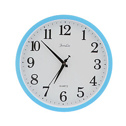 horloge murale silencieuse qualité quartz batterie à domicile bureau 12 pouces bleu