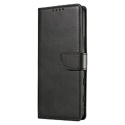 Etui en PU fermoir magnétique noir pour votre Sony Xperia 5 III 5G