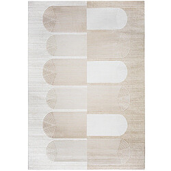 ICONIK INTERIOR Grand Tapis Design Contemporain et Moderne - Beige (290x200 cm) - Qyar Beige